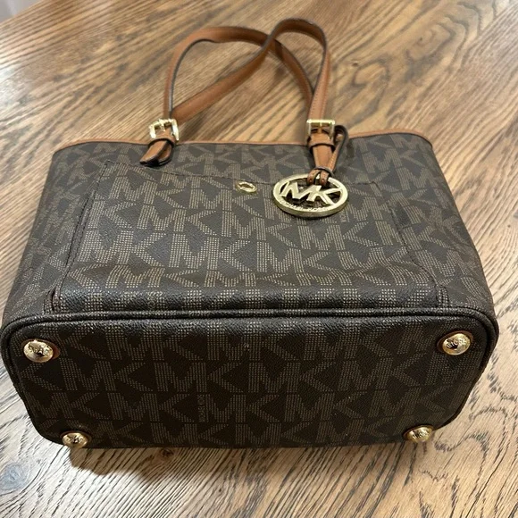 Michael Kors Dark Brown Tote Bag - Picture 3 of 5